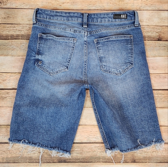 Kut From The Kloth Sophie High Rise Bermuda Denim Shorts - Picture 5 of 5